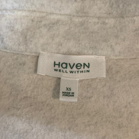 Haven Well Within Jacket Womens XS Extra Small Snow Snap Buttons Fleece Pocket - Picture 8 of 12
